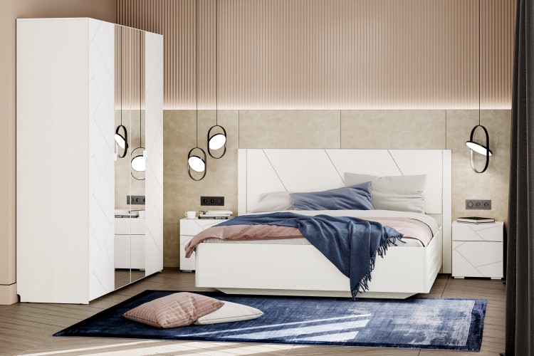 Модульная мебель для спальни 42 фото в современном стиле из МДФ с угловым шкафом и без